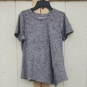 Beyond Yoga All for Ties T-Shirt Heather Gray Stretchy Soft Xsmall Sporty Chic